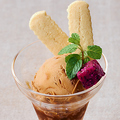 料理メニュー写真 黒糖アイスC/W 雪塩ちんすこう