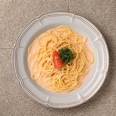 明太クリームパスタ
