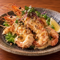 まるごと海老の特製マヨ仕立て