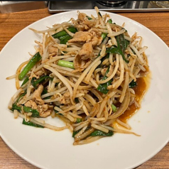 にら肉炒め