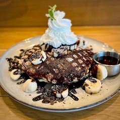 ダブルチョコレート＆バナナパンケーキ