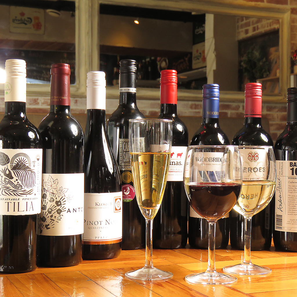 ワインの種類も豊富！