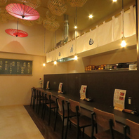 カウンターでうなぎを食べられるのが[うなぎの寝床]