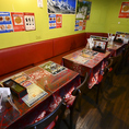 店内は居心地の良いゆったりとした空間です。テーブルスペースに余裕があるため、品数の多いコース料理やドリンクも広々と並べて皆様でシェアしたりなどとお楽しみいただけます。女子会やお仕事帰りの飲み会、グループでのご会食など様々なシーンに対応可能です。自慢のお料理とともに、素敵な時間をお届けします。