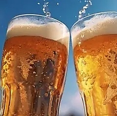 宴会コースは、すべて2時間の飲み放題付でご提供