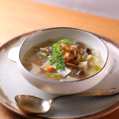4種のきのこと野菜のミネストローネ