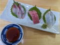 料理メニュー写真&nbsp;刺身の盛り合わせ(３点盛り)