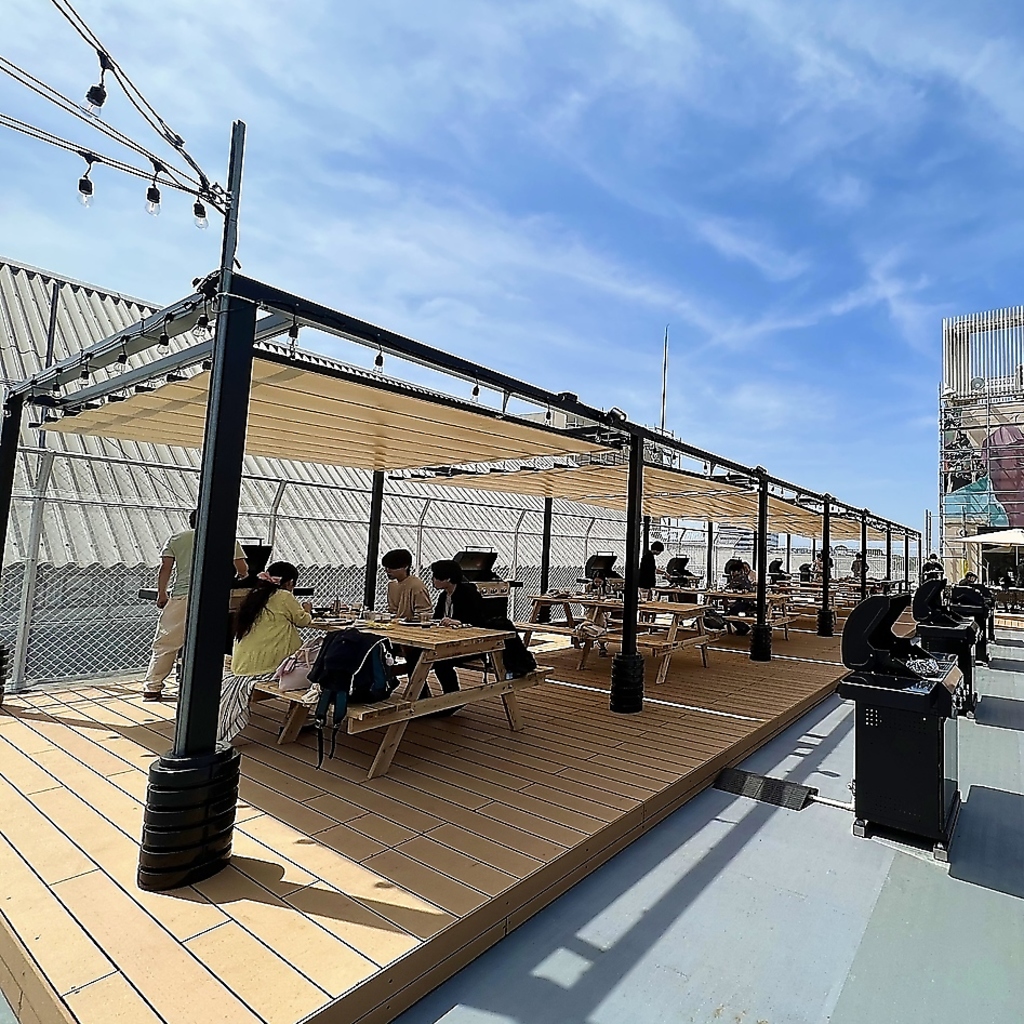 《ビブレ屋上》地元のお客様にはもちろん、観光や旅行で横浜に訪れた方にも話題!手ぶらでBBQ4000円～