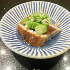うなぎとオクラ胡瓜の三杯酢