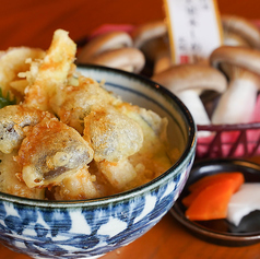 大黒しめじと野菜天丼