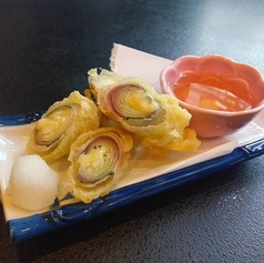 みょうがの豚巻き天