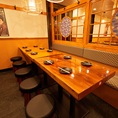 《8~10名様向け》各種宴会に◎8名様から10名様程度のお集まりに最適なお席をご用意しております。 部署のご宴会や、ご友人同士でのお食事会、ご親族の会食まで、各種お集まりに幅広くご利用いただけます。お席のご相談など、お気軽にお問い合わせください。