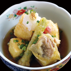 島ちゃん豆腐と野菜の揚げ出し