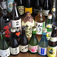 日本酒と焼酎のラインナップに自信あり！