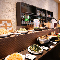 和食がメインの和・洋バイキング朝食