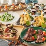 プライベート空間で旬の味を♪こだわりの海鮮・和食料理メインの2ｈ飲み放題付コースを多数ご用意！