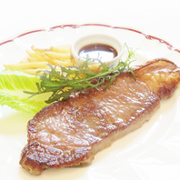 ステーキランチ、シェフこだわりオススメランチやパスタ