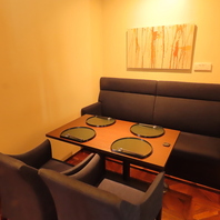 プライベート感あふれる完全個室を完備！ご接待にも◎