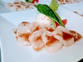 料理メニュー写真&nbsp;根室産 生帆立のカルパチョ