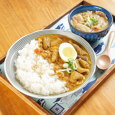 もつカレーライスと豚汁のセット 豚汁サイズ 小