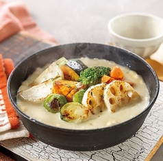 冬野菜のチーズフォンデュドリア