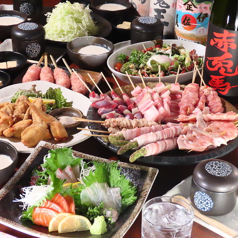 黒崎で愛される焼き鳥の名店◎平日は本館10名様よりコースのご利用で貸切承ります