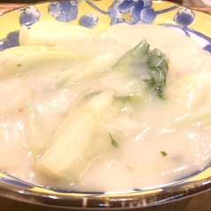 粟米青菜（帆立貝柱と青菜のクリームソース）