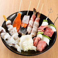 【創業45年の伝統】国産食材＆手刺し仕込みの絶品串