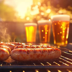 パリッとジューシー!BBQで楽しむ絶品フランクフルト!