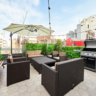 屋上・テラス席はペット連れもOK