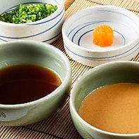 素材を引き立てる秘伝のたれ