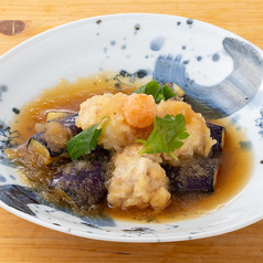 鱈白子と茄子の揚げ出汁