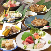 新鮮な海鮮を食べれるコース！デザート付きです♪