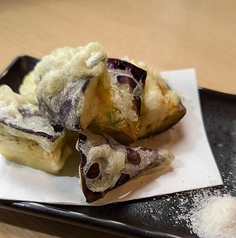 赤茄子の天ぷら