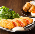 料理メニュー写真&nbsp;生サーモンのレアカツ