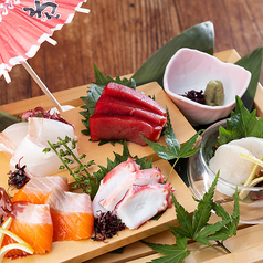 本マグロ入り 刺身五点盛り合わせ