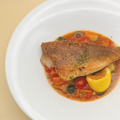 赤魚のソテー　トマト×ケーパー×白ワイン　ソース