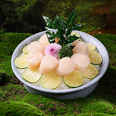 ホタテ貝柱（半分）