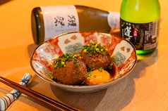 国産鶏の月見つくね