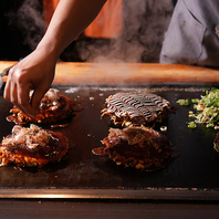 老舗の鉄板焼屋が作るお好み焼は絶品！