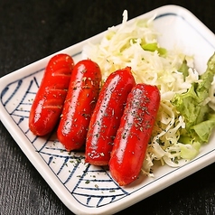 赤ウィンナー焼き