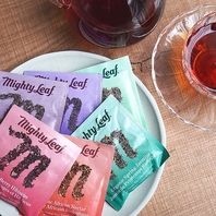 オーガニックティーブランド「Mighty Leaf」を使用