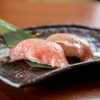 熊野牛の炙り寿司