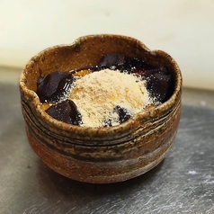 黒蜜きな粉の白玉バニラアイス