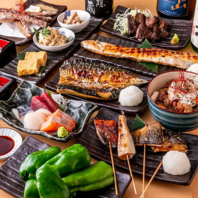 名物魚串と極上コースを堪能