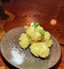 揚げ餅バター醤油天