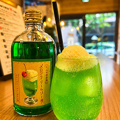 大人の喫茶風メロンクリームソーダ