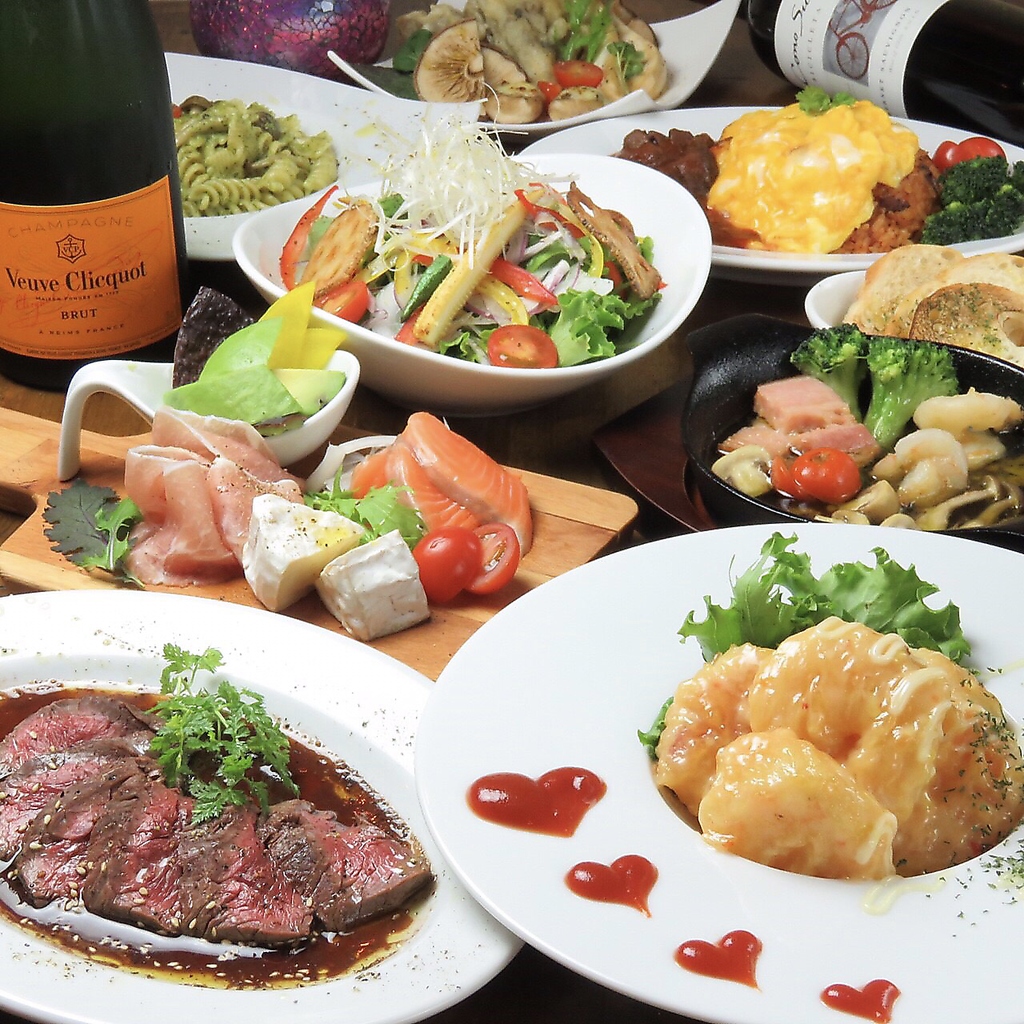 コースはリクエストに応じて内容変更可能♪【天神・大名・誕生日・記念日・女子会・貸切・飲み放題】