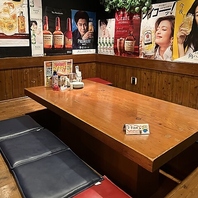 シーンに合わせて選べる半個室あり！