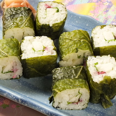 山芋と梅肉の阿蘇高菜巻寿司